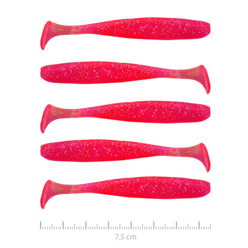 Vantage Shad 7.5cm 5db pink flitter Akció -30%