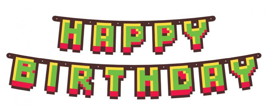 Játék Game On Happy Birthday felirat 160 cm