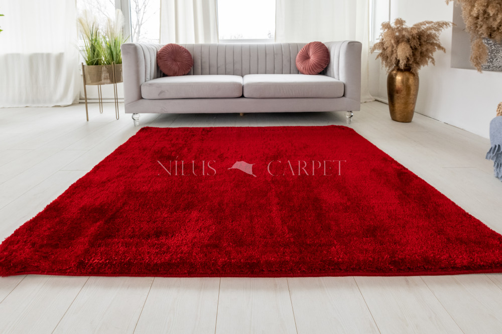 Crystal Luxury Shaggy (Red) szőnyeg csúszásgátlóval 160x230cm Bordó