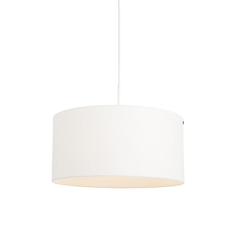 Modern függesztett lámpa fehér, fehér árnyalattal 50 cm - Combi 1