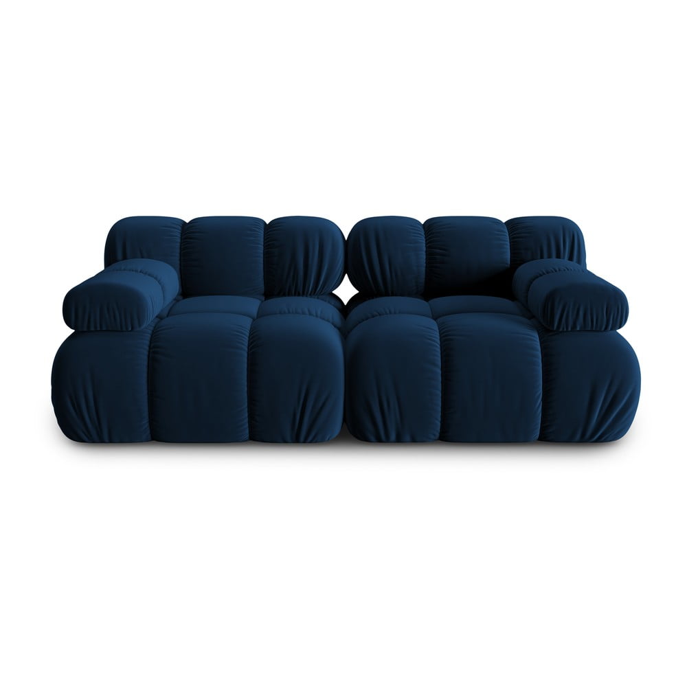 Kék bársony kanapé 188 cm Bellis – Micadoni Home