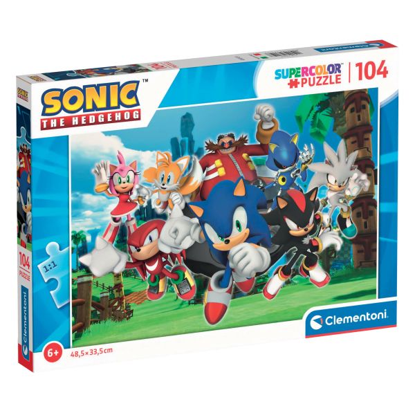 Clementoni: Sonic, a sündisznó - 104 darabos puzzle