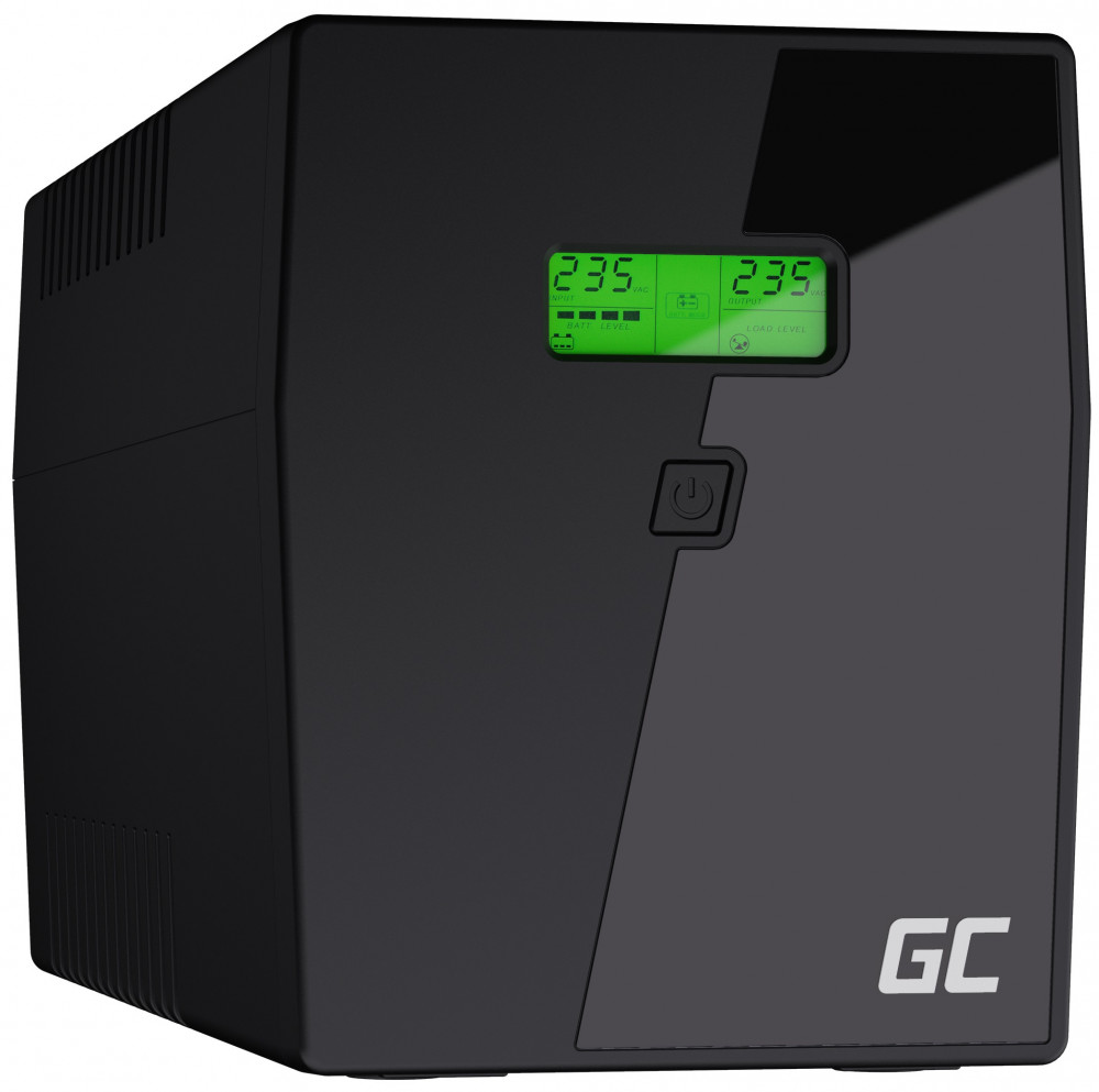 Green Cell UPS Szünetmentes tápegység Microsine 2000VA LCD kijelző UPS09
