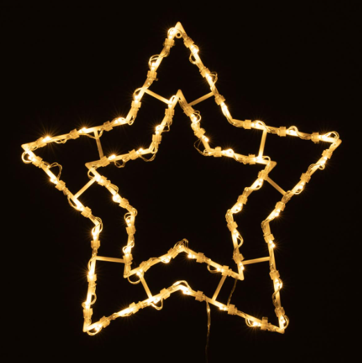 Karácsonyi dekoráció 50 LED - csillag