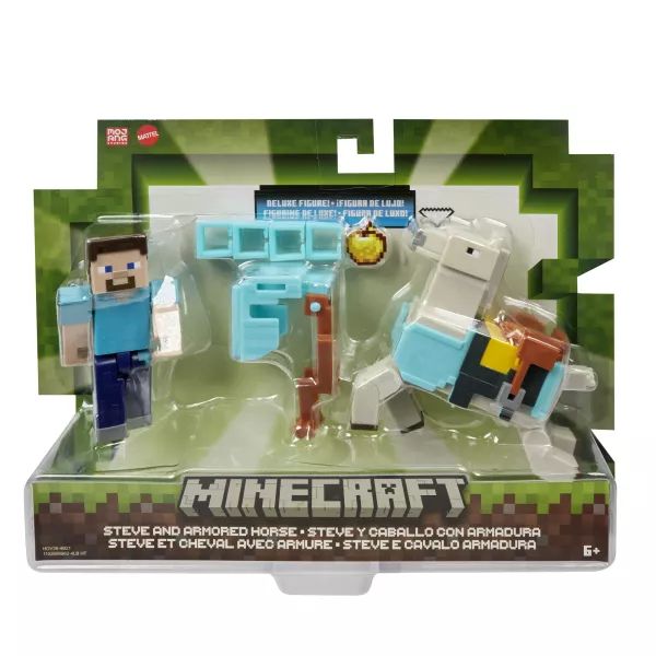 Minecraft: Craft-a-Block dupla csomag - Steve és páncélos ló
