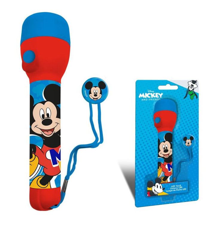 Disney Mickey Summer elemlámpa, zseblámpa 21 cm