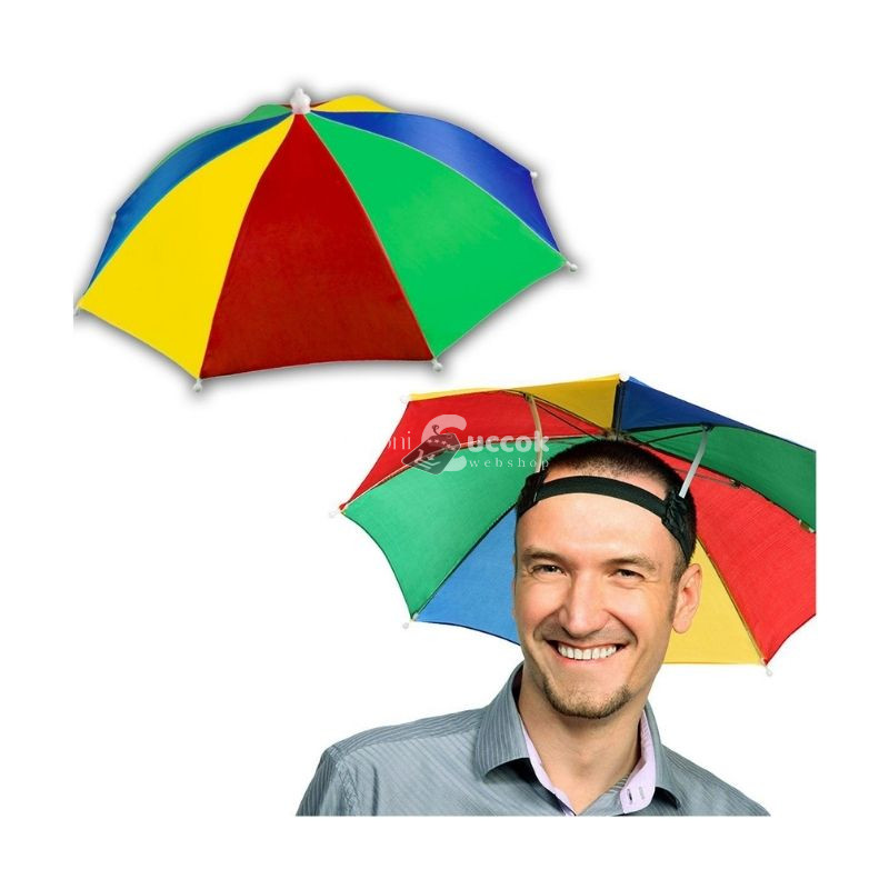 Színes esernyő kalap