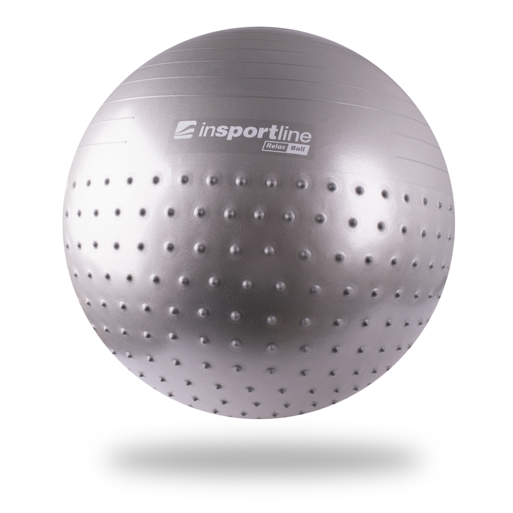 Gimnasztikai labda inSPORTline Relax Ball 65 cm  szürke