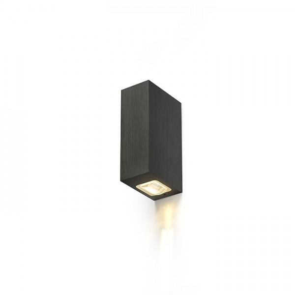 NICK II fali lámpa fekete elox 230V LED 2x3W 10° IP54 3000K