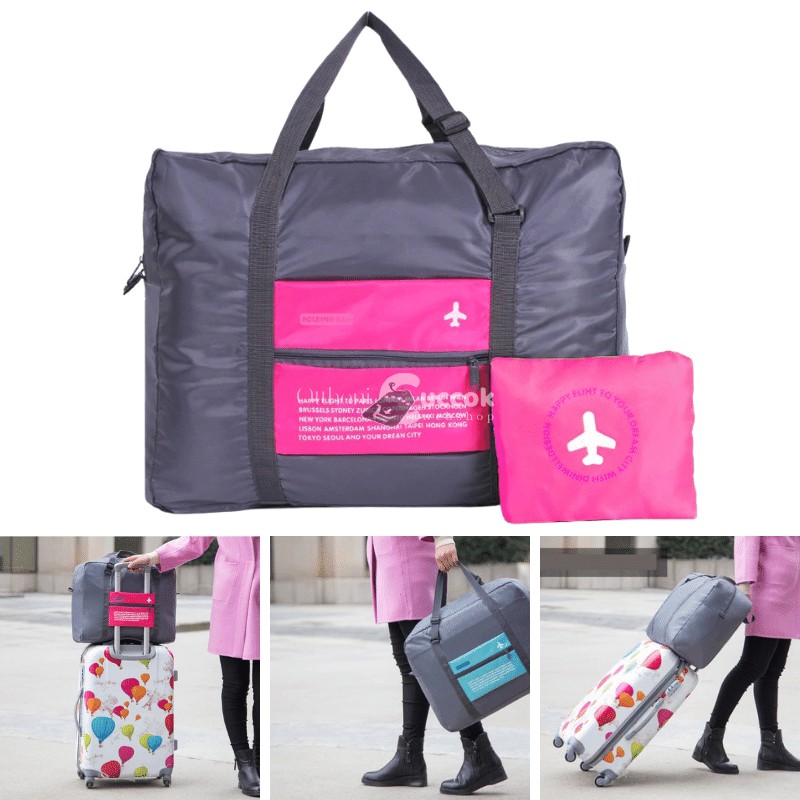 (4 színben) Kézipoggyász méretű táska - Rózsaszín