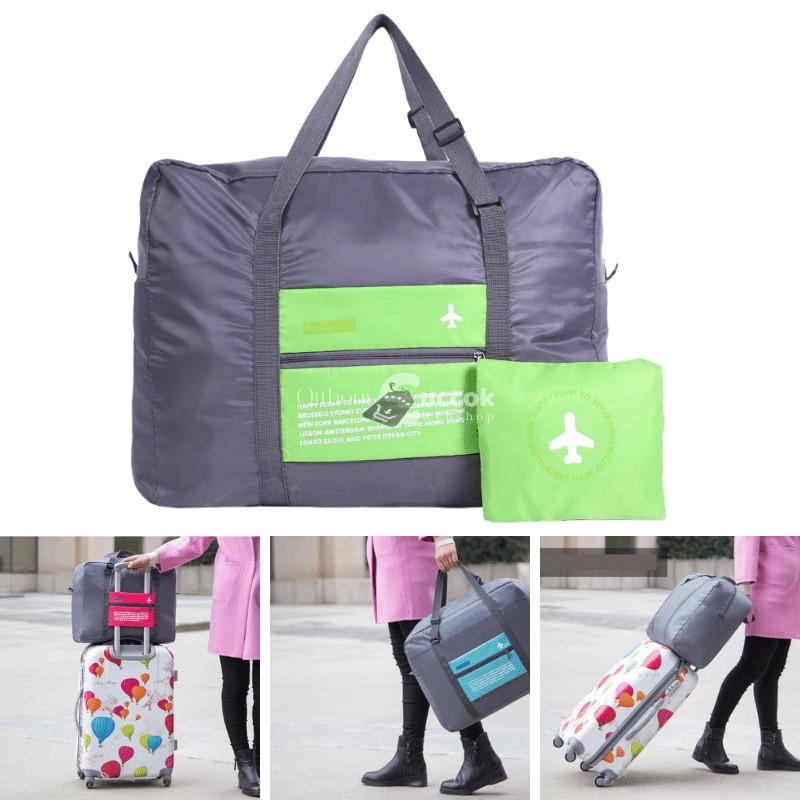 (4 színben) Kézipoggyász méretű táska - Zöld