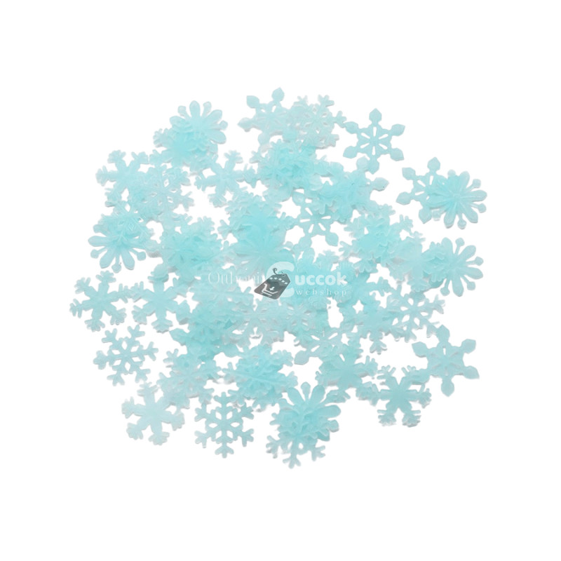Foszforeszkáló hópehely - Kék