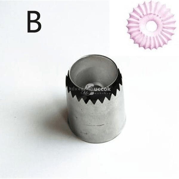Habcsók készítő cső - - B méret: 4x4,5x3 cm