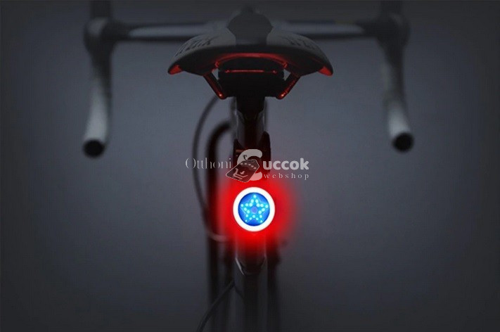 Kerékpár hátsó lámpa, bicikli lámpa, ledes kerékpár lámpa - Csillag