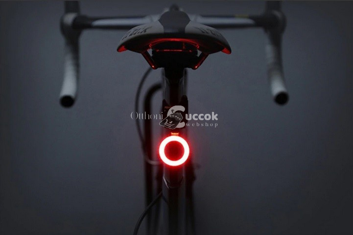Kerékpár hátsó lámpa, bicikli lámpa, ledes kerékpár lámpa - Kör