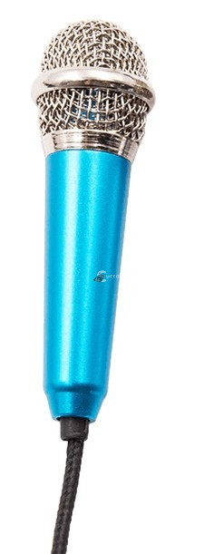 Mini hordozható mikrofon - Kék