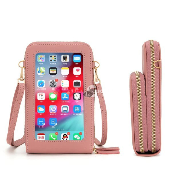 Mobil táska két fiókkal - - Rózsaszín