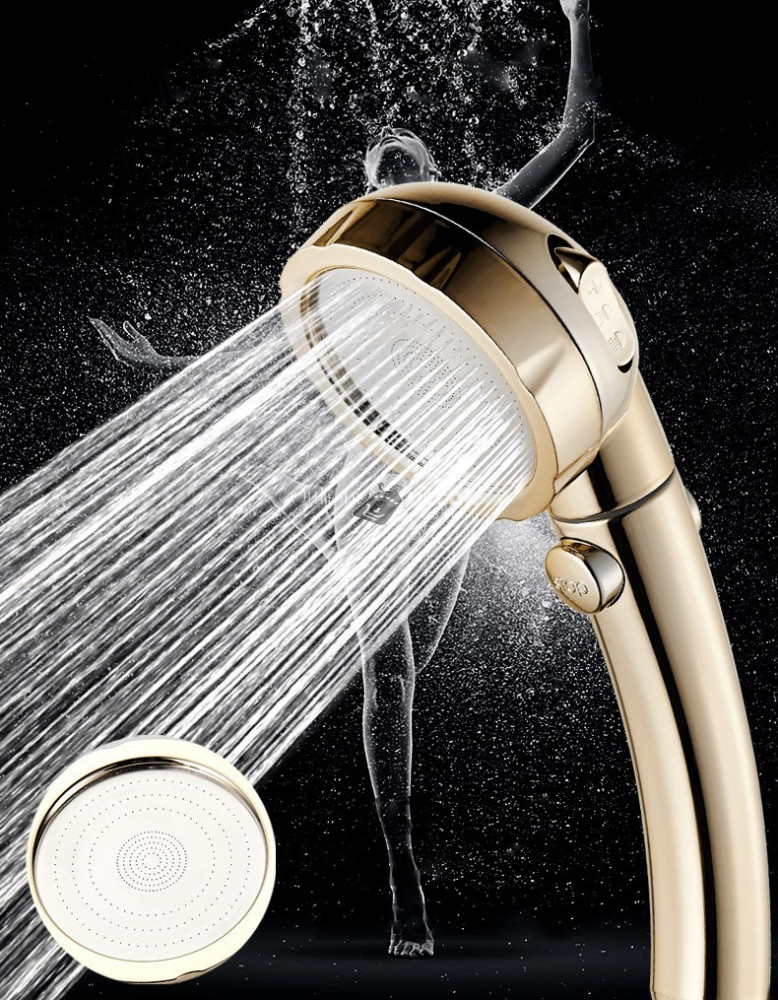 Zuhanyfej, zuhanyrózsa 3 üzemmóddal - – Arany színű