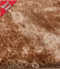 Crystal Luxury Shaggy (Camel) szőnyeg csúszásgátlóval kerek 67cm Barna