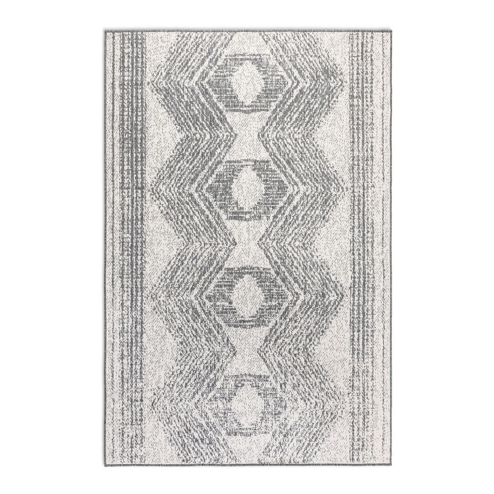 Szürke-krémszínű kültéri szőnyeg 80x150 cm Gemini – Elle Decoration