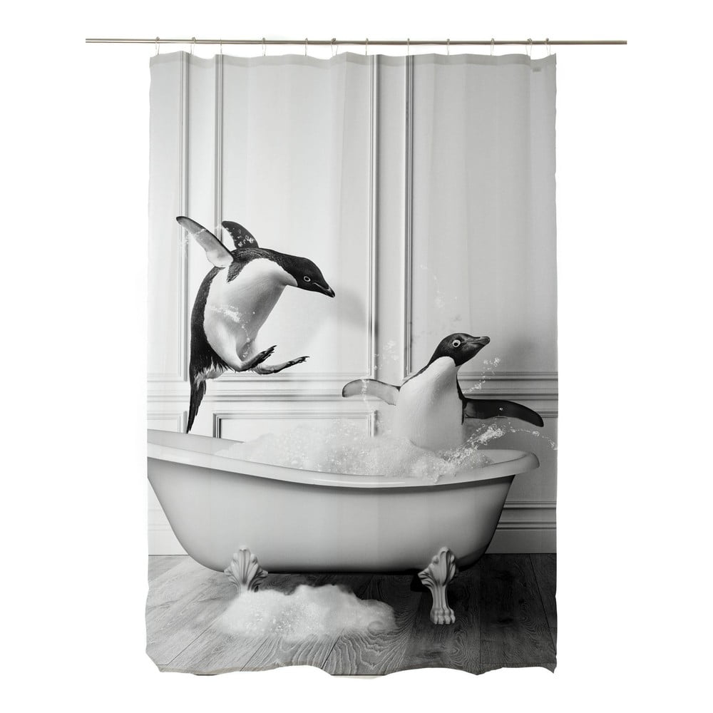 Zuhanyfüggöny 175x180 cm Showe Penguin – Little Nice Things