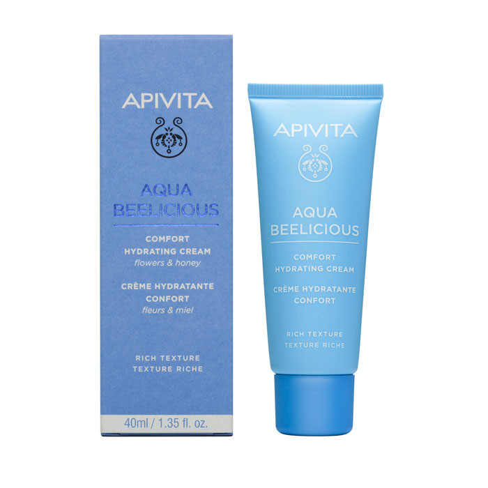 APIVITA Aqua Beelicious hidratáló rich krém normál/száraz bőrre (40ml)