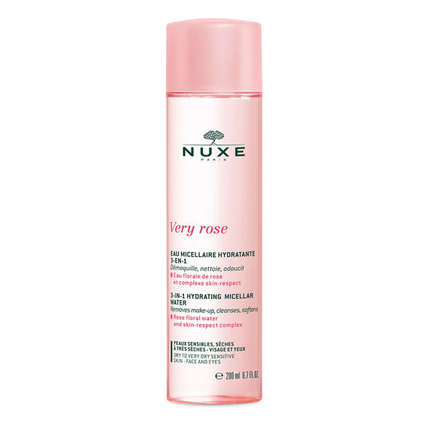 NUXE Very Rose 3 az 1-ben hidratáló micellás víz száraz bőrre (200ml)