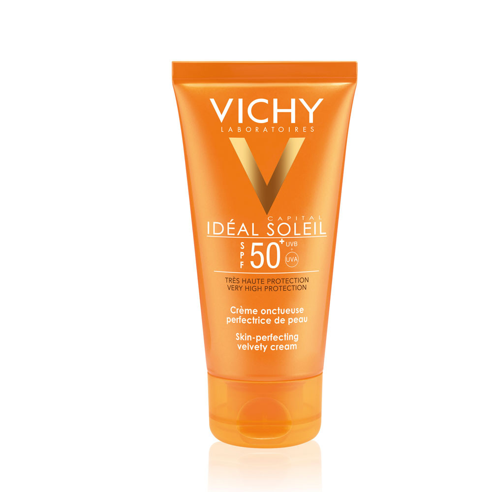 VICHY Capital Soleil Bársonyos napvédő krém arcra SPF50+ (50ml)