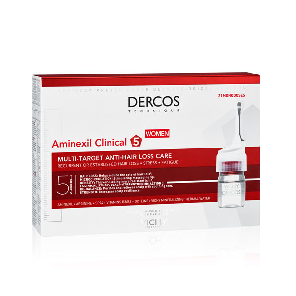 VICHY Dercos Aminexil Clinical 5 hajhullás elleni ampulla nőknek (21x6ml)