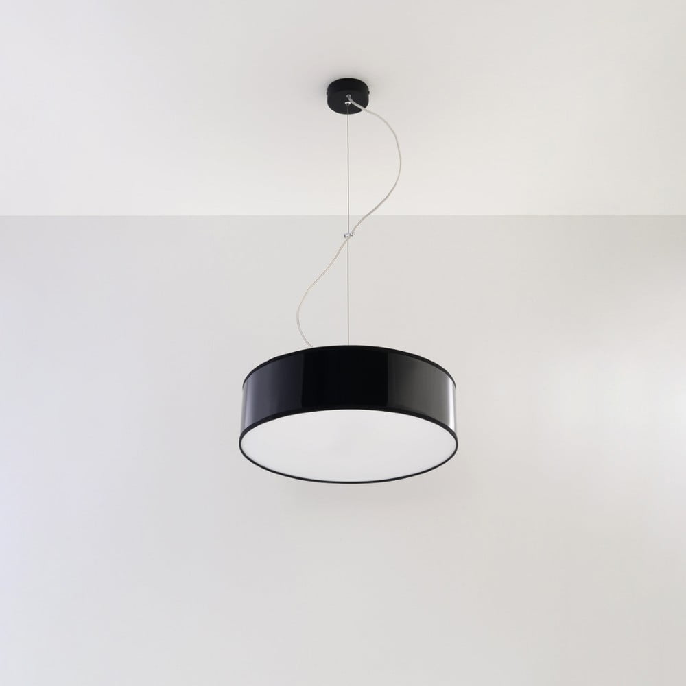 Fekete függőlámpa ø 35 cm Atis – Nice Lamps