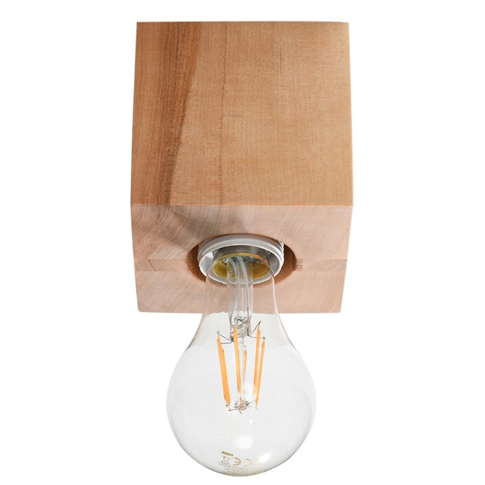 Natúr színű mennyezeti lámpa 10x10 cm Gabi – Nice Lamps
