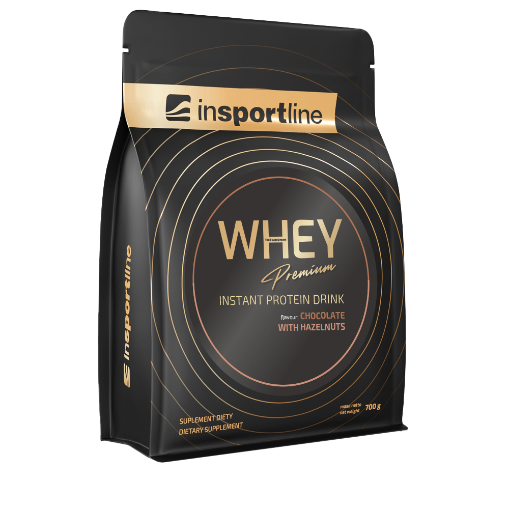 Protein inSPORTline WHEY Premium 700g  csokoládé mogyoróval