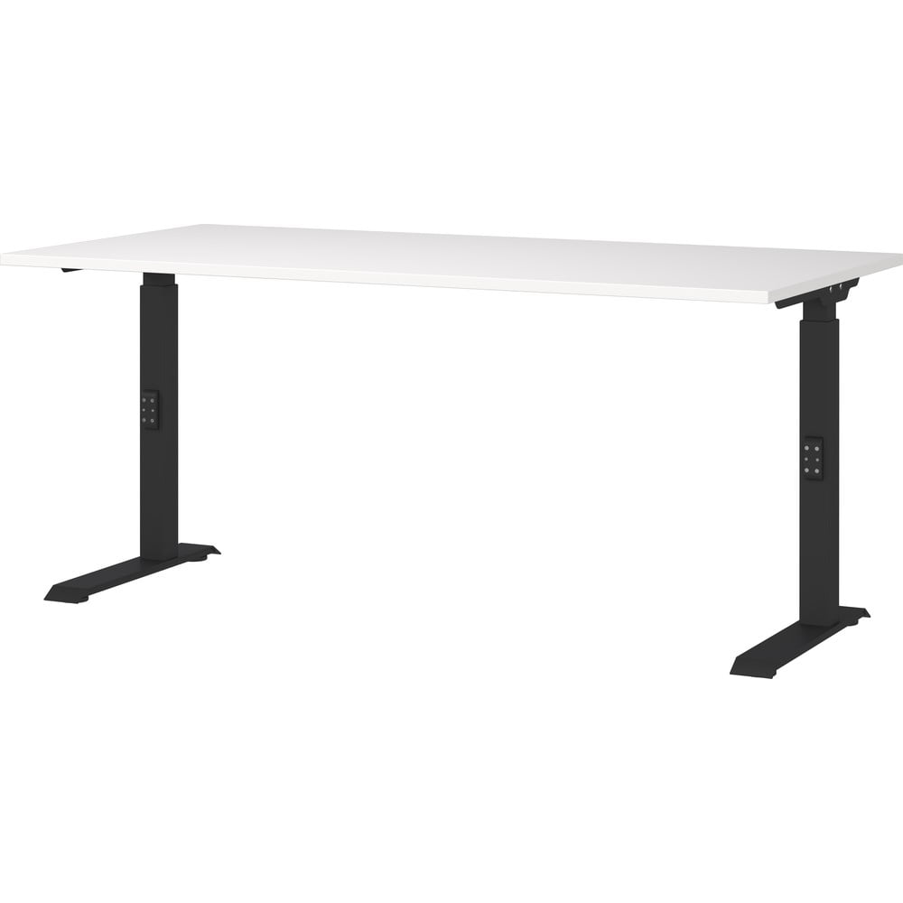 Íróasztal állítható magassággal, fehér asztallappal 80x160 cm Downey – Germania