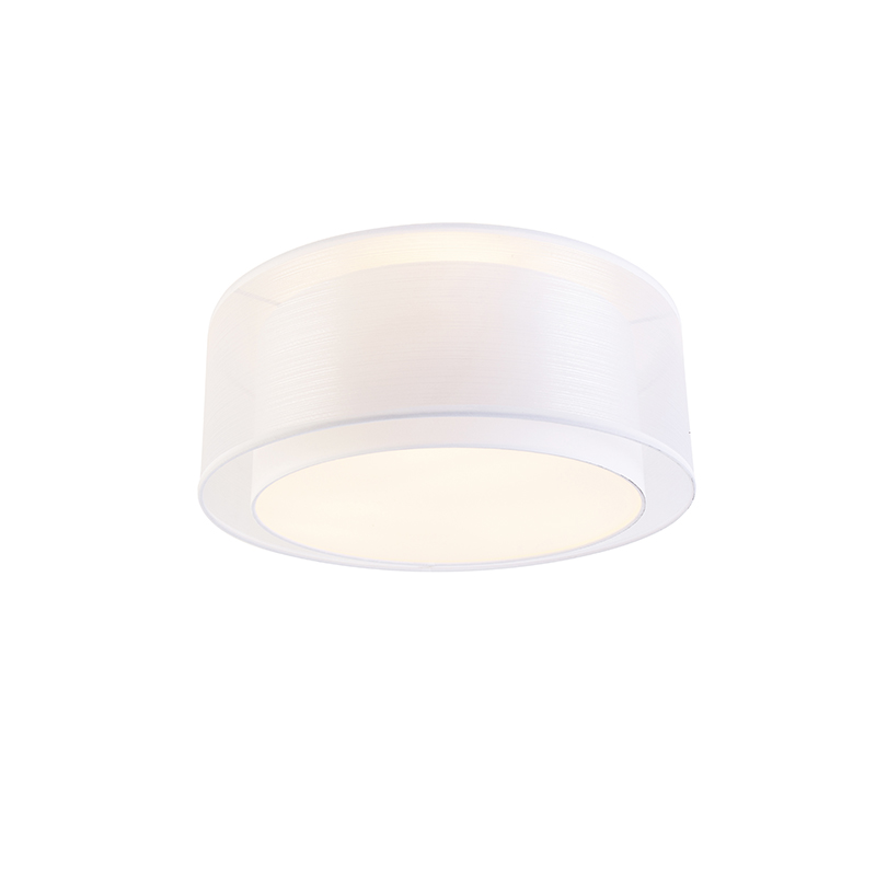 Modern mennyezeti lámpa fehér 50 cm 3 fényű - Drum Duo