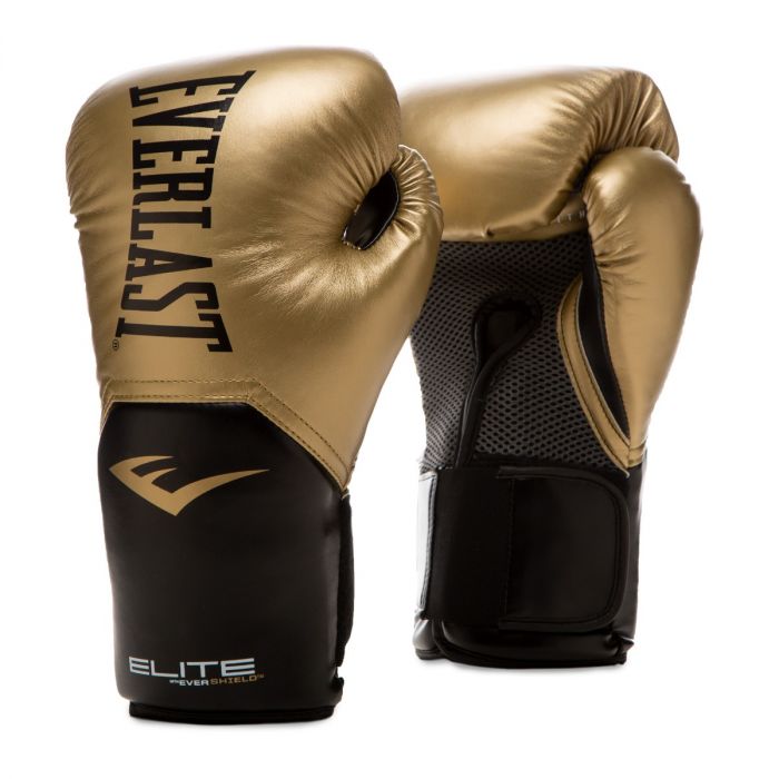 Boxkesztyű Everlast Elite Training Gloves v2  arany  M(12oz)