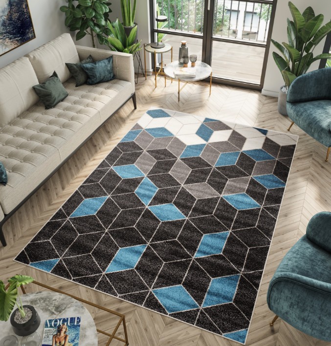 Modern szőnyeg geometrikus mintával Szélesség: 200 cm | Hossz: 200 cm