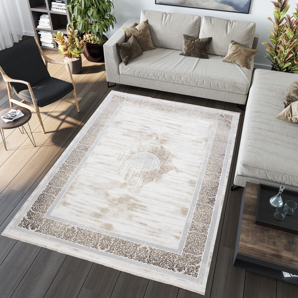 SAHARA Modern mintás vintage szőnyeg krémszínű Szélesség: 120 cm | Hossz: 170 cm