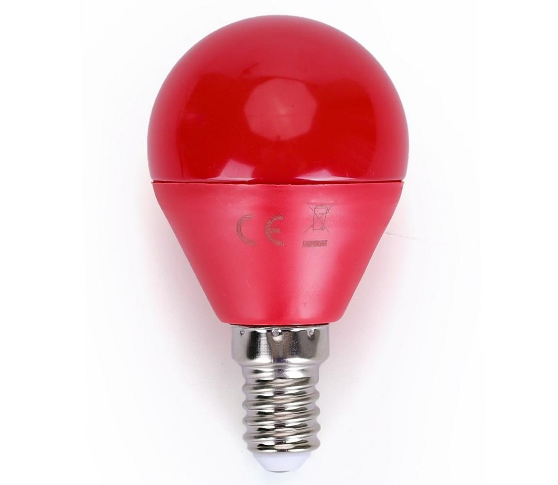  B.V. LED Izzó G45 E14/4W/230V piros 