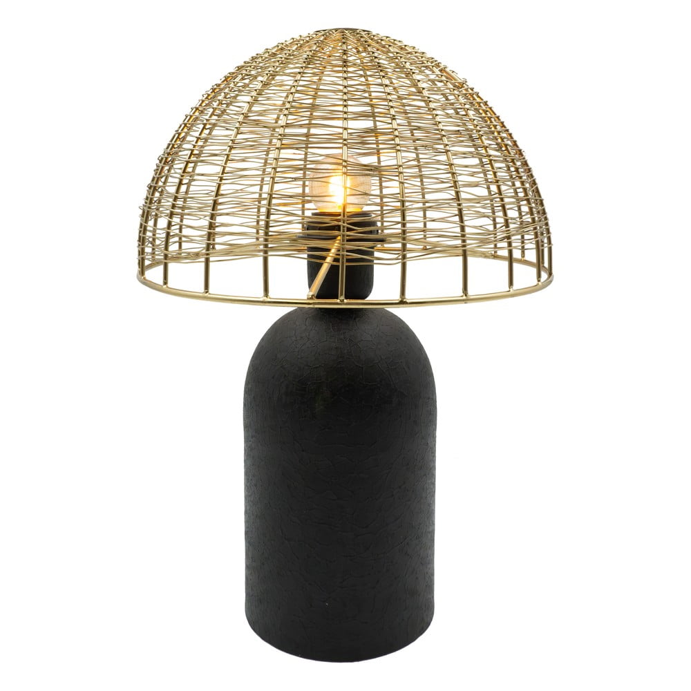 Fekete-aranyszínű asztali lámpa (magasság 36 cm) – Antic Line