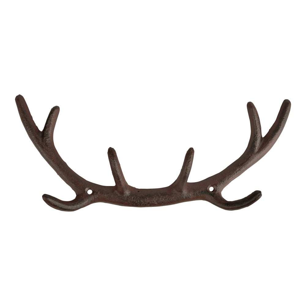 Barna fém fali fogas Antlers – Esschert Design