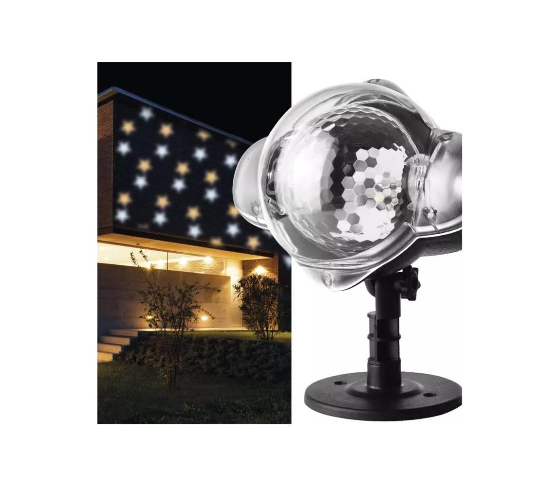  LED Karácsonyi kültéri projektor LED/3,6W/230V IP44 meleg/hideg fehér 