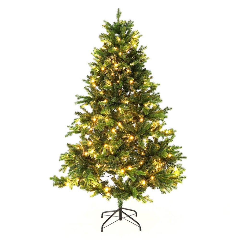 3D karácsonyfa fényekkel, zöld, 180cm, LED300, CHRISTMAS TYP 6
