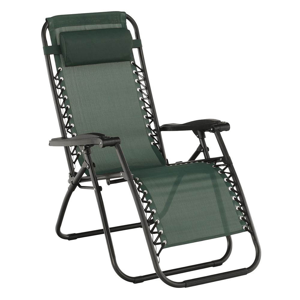 Állítható kerti szék, zöld, GERALD
