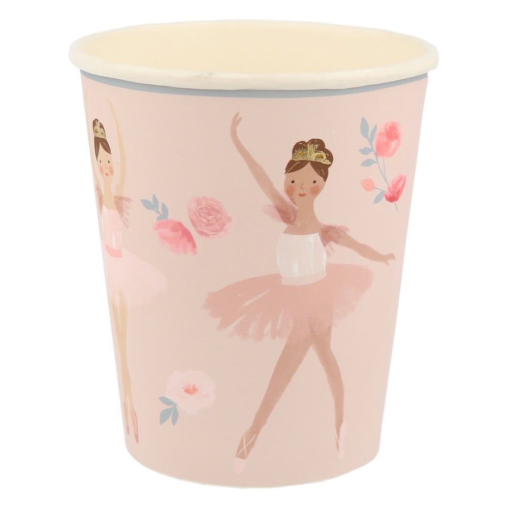 Egyszer használatos papír pohár készlet 8 db-os Ballet – Meri Meri