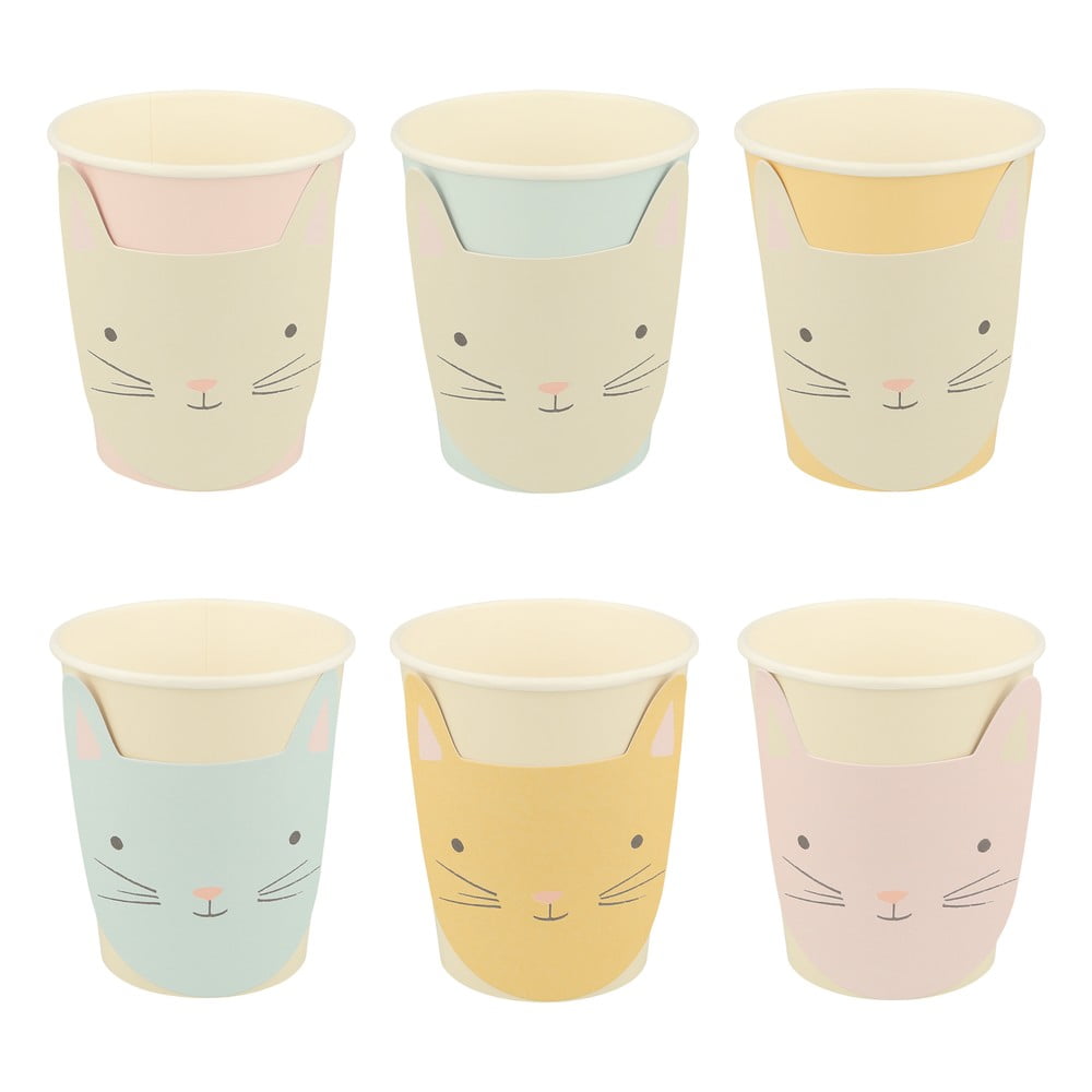 Egyszer használatos papír  pohár készlet 8 db-os Cat – Meri Meri