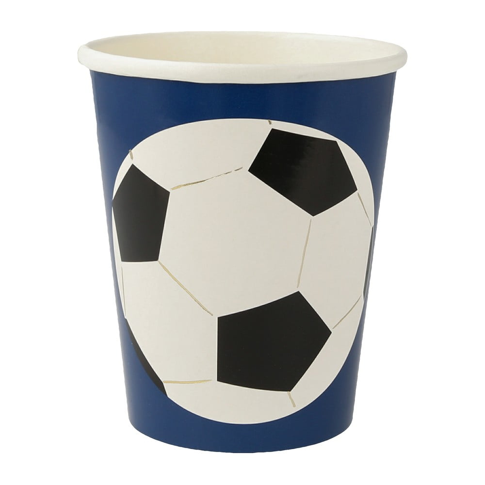 Egyszer használatos papír  pohár készlet 8 db-os Soccer – Meri Meri
