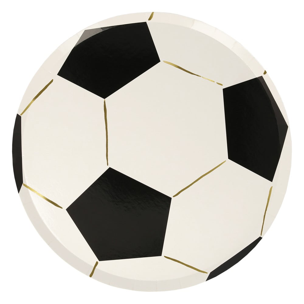 Egyszer használatos papír  tányér készlet 8 db-os Soccer – Meri Meri