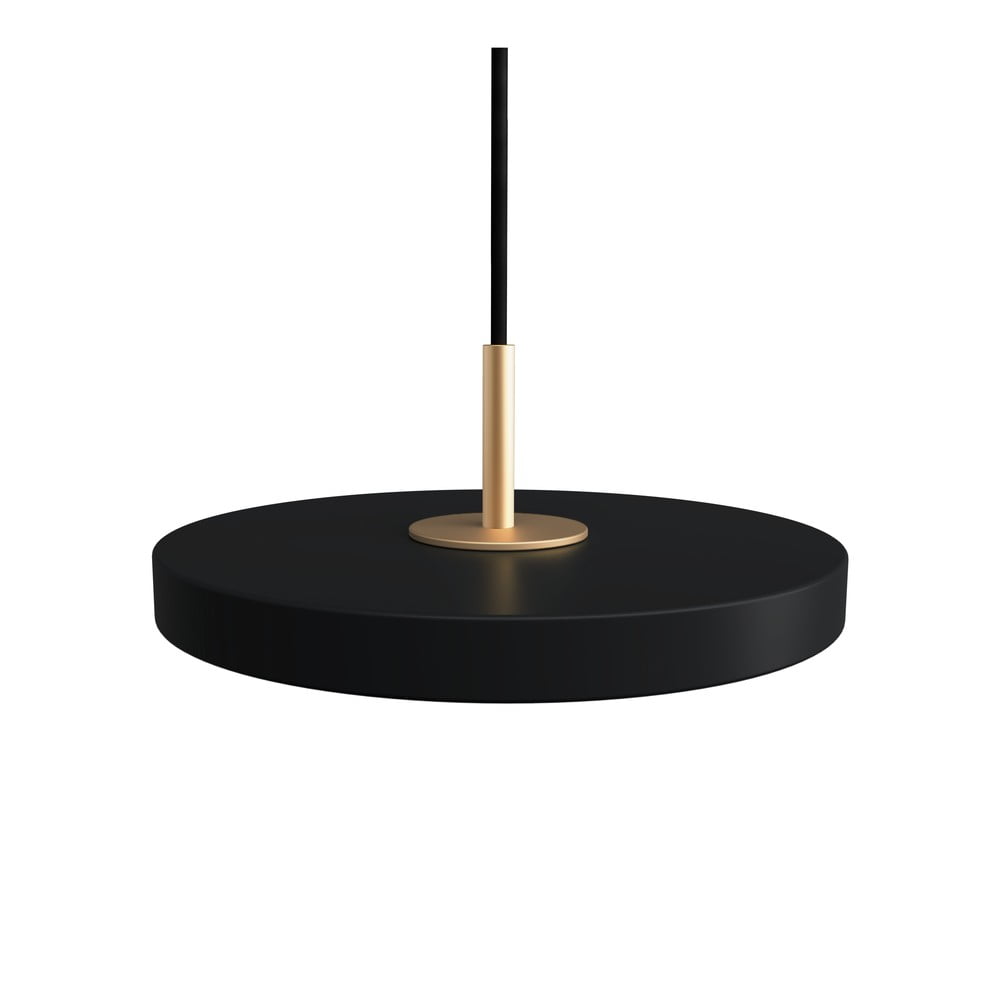 Fekete LED függőlámpa fém búrával ø 15 cm Asteria Micro – UMAGE