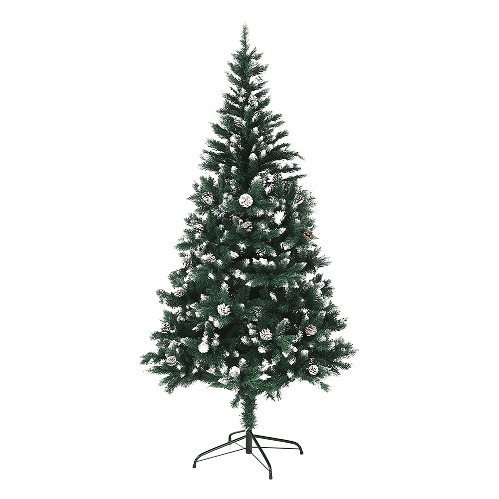 Karácsonyfa tobozokkal, havas,  180 cm, CHRISTMAS TYP 4