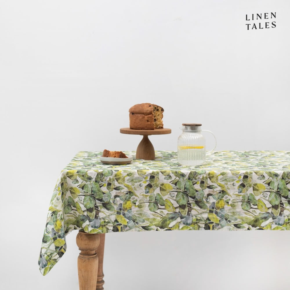 Len asztalterítő 140x250 cm Lotus – Linen Tales